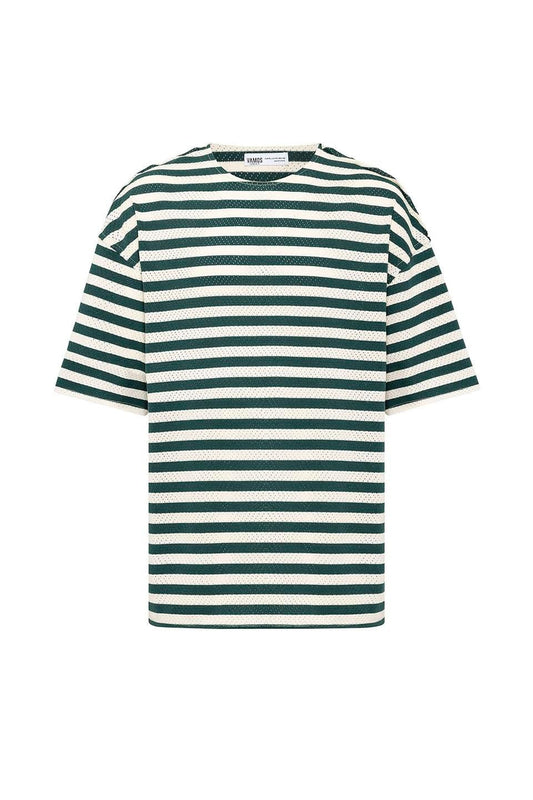 Oversized Striped Knit T-Shirt