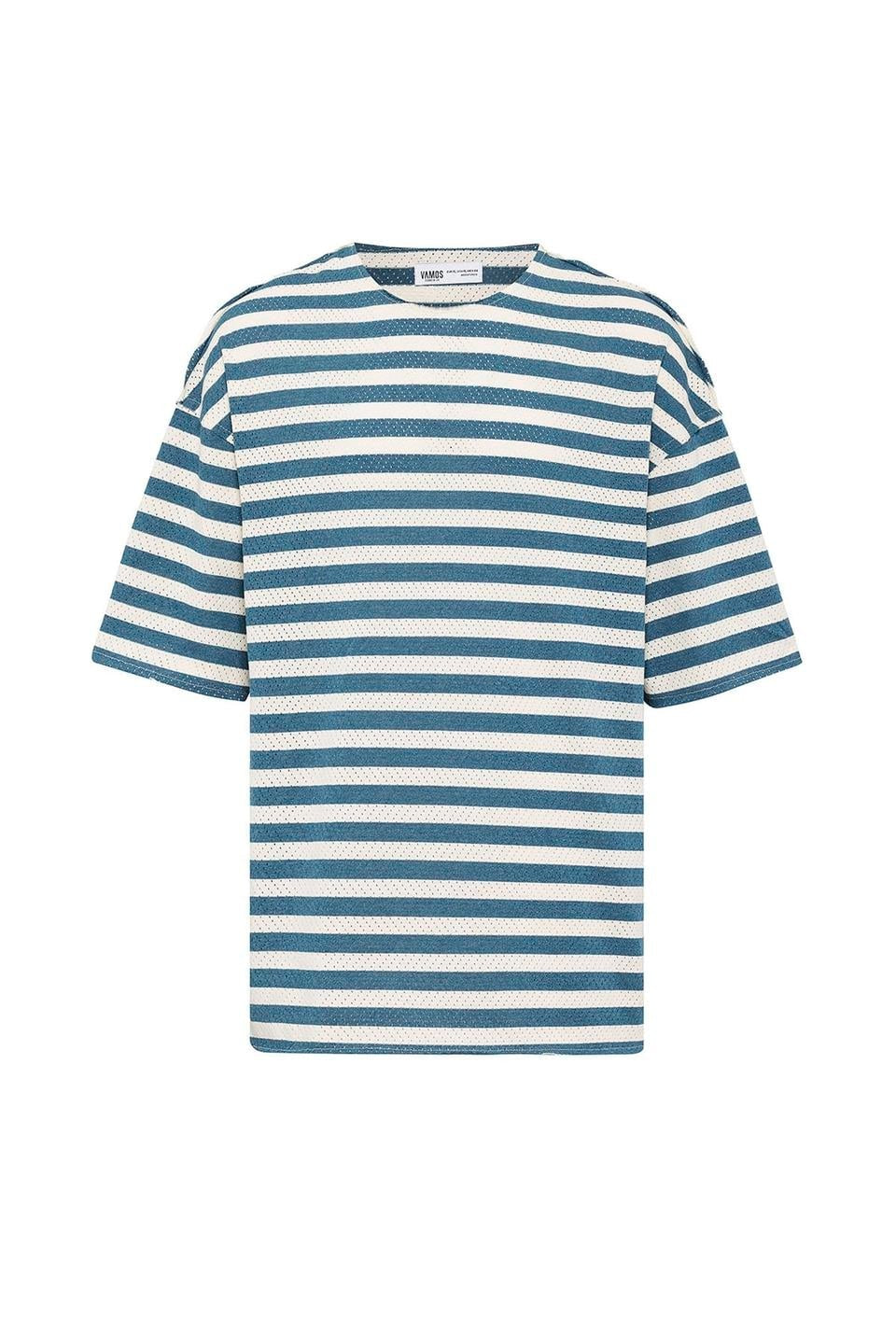 Oversized Striped Knit T-Shirt