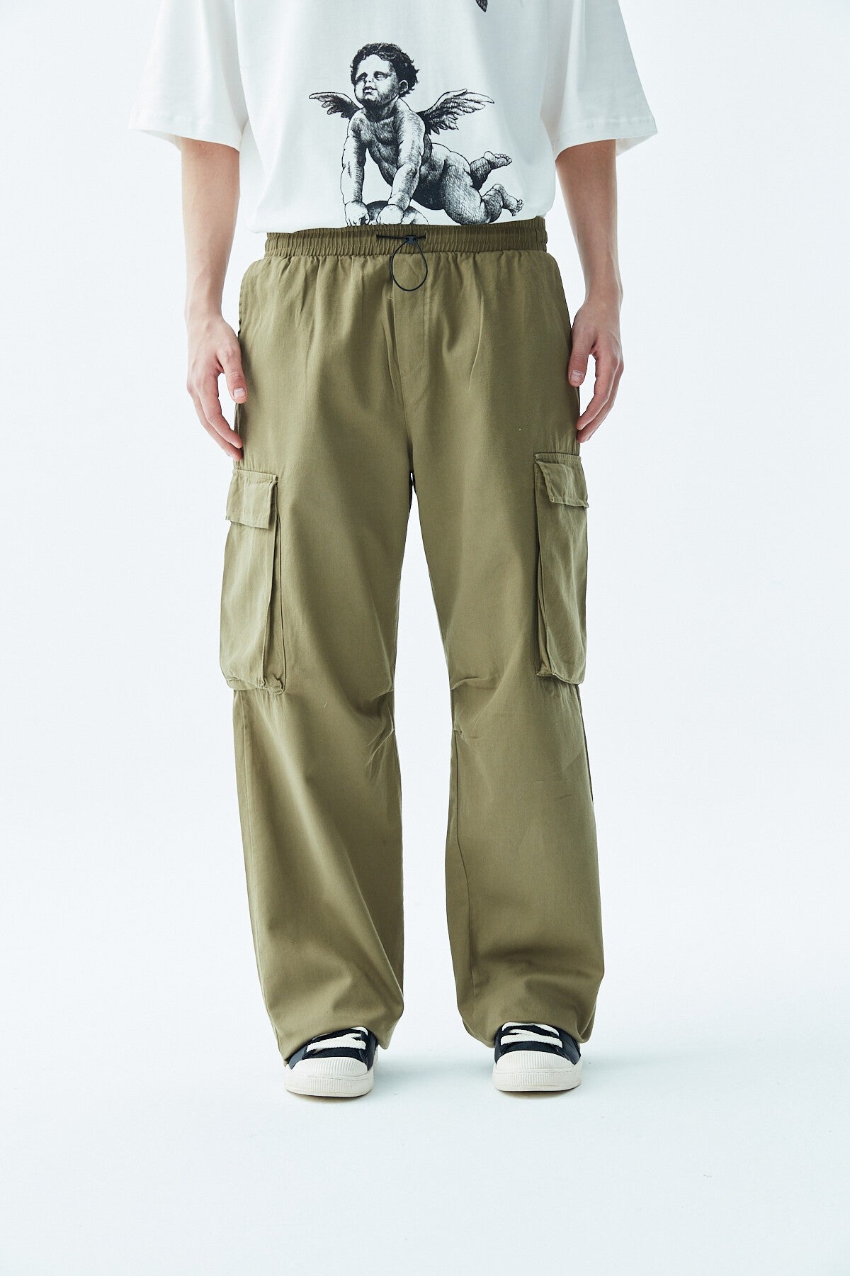 Oversized Cargo Pants - Stone