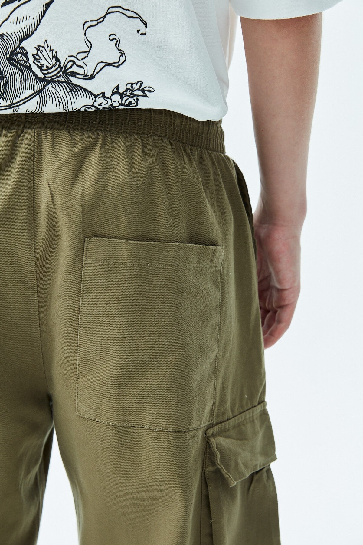 Oversized Cargo Pants - Stone