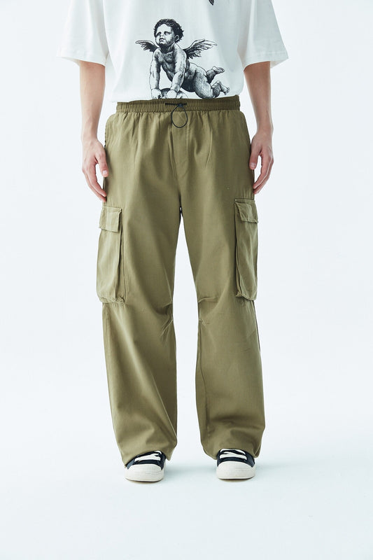 Oversized Cargo Pants - Stone