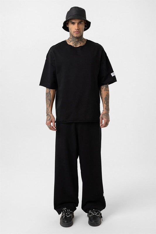 Label: Detailed Oversized Sweatsuit Set