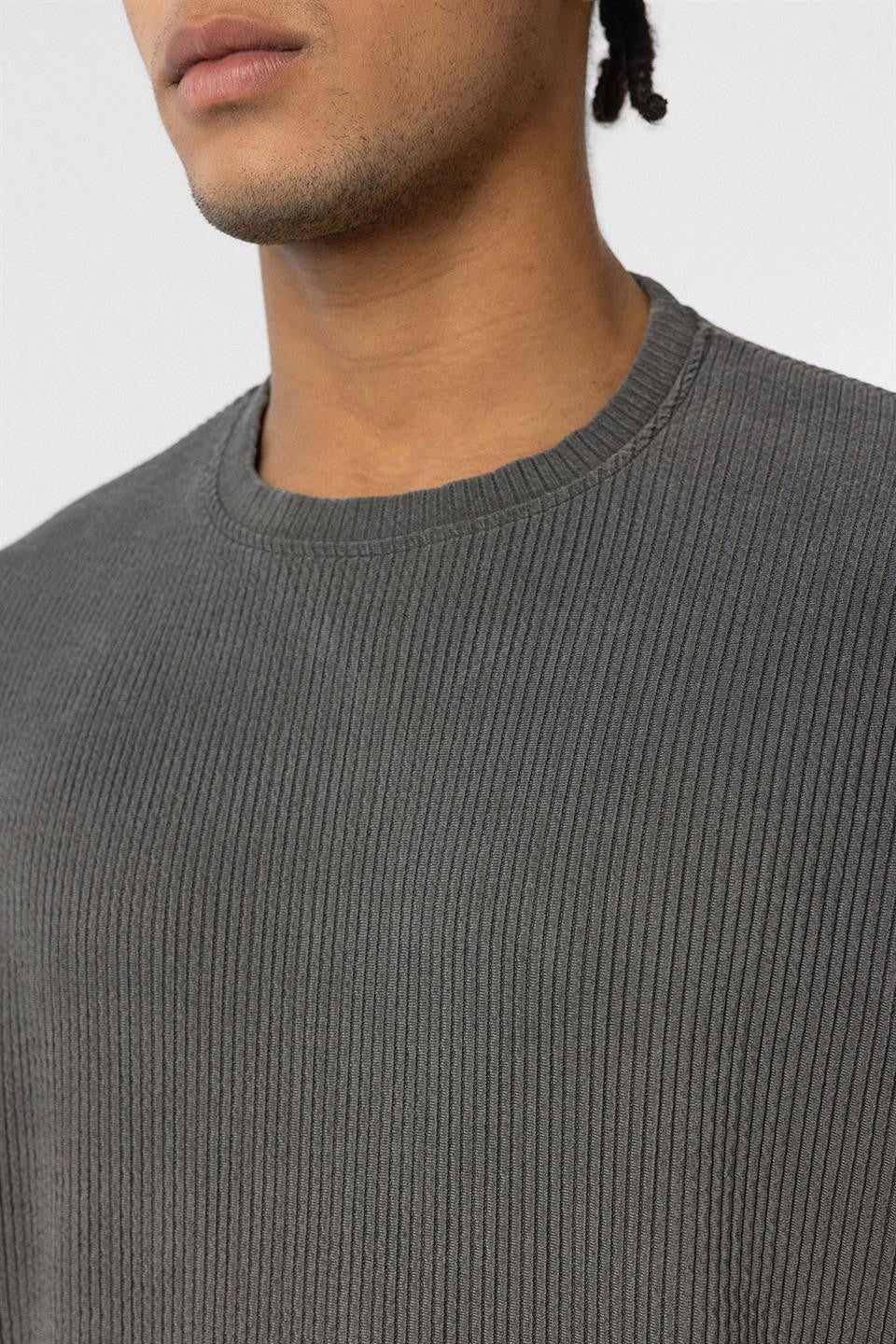 Machine-Washable Ottoman Basic Oversized T-Shirt