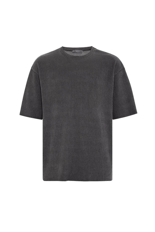 Machine-Washable Ottoman Basic Oversized T-Shirt