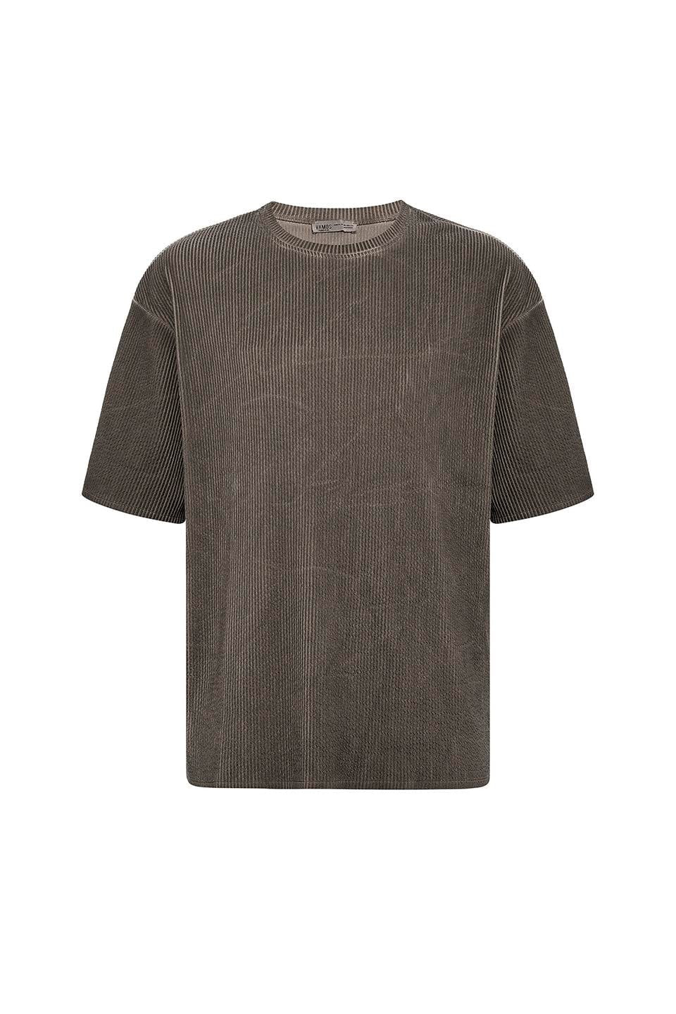 Machine-Washable Ottoman Basic Oversized T-Shirt