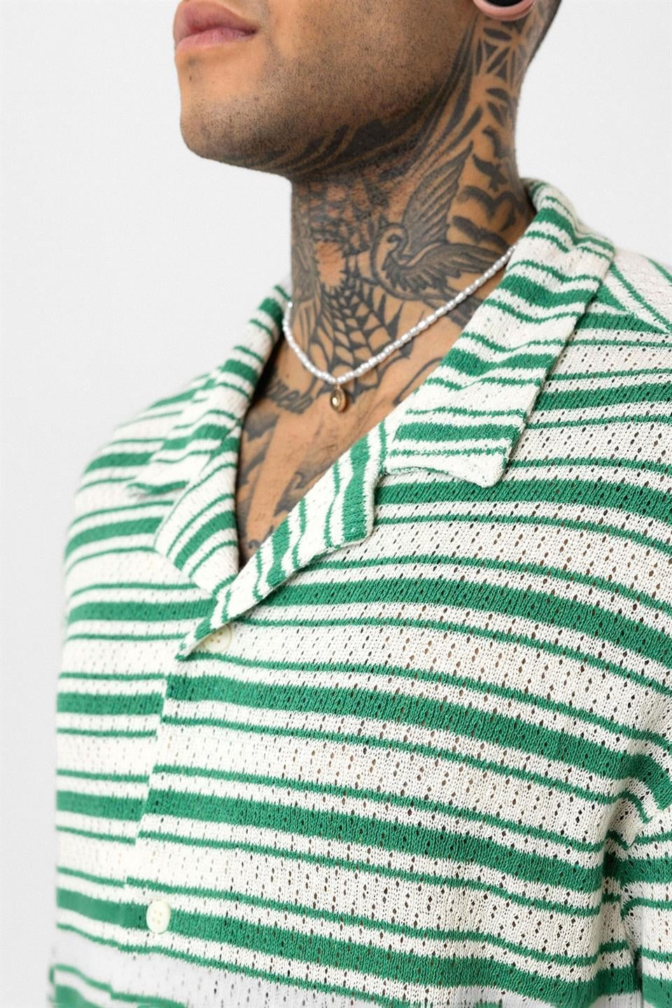 Oversized Striped Knit T-Shirt