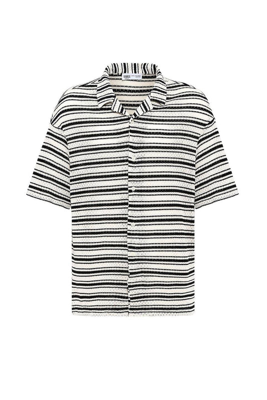 Oversized Striped Knit T-Shirt