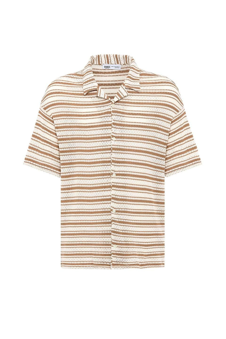 Oversized Striped Knit T-Shirt