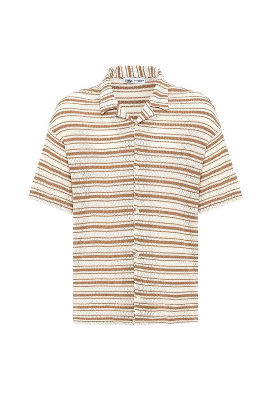 Oversized Striped Knit T-Shirt