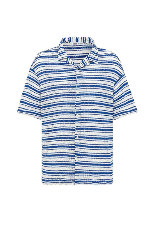 Oversized Striped Knit T-Shirt