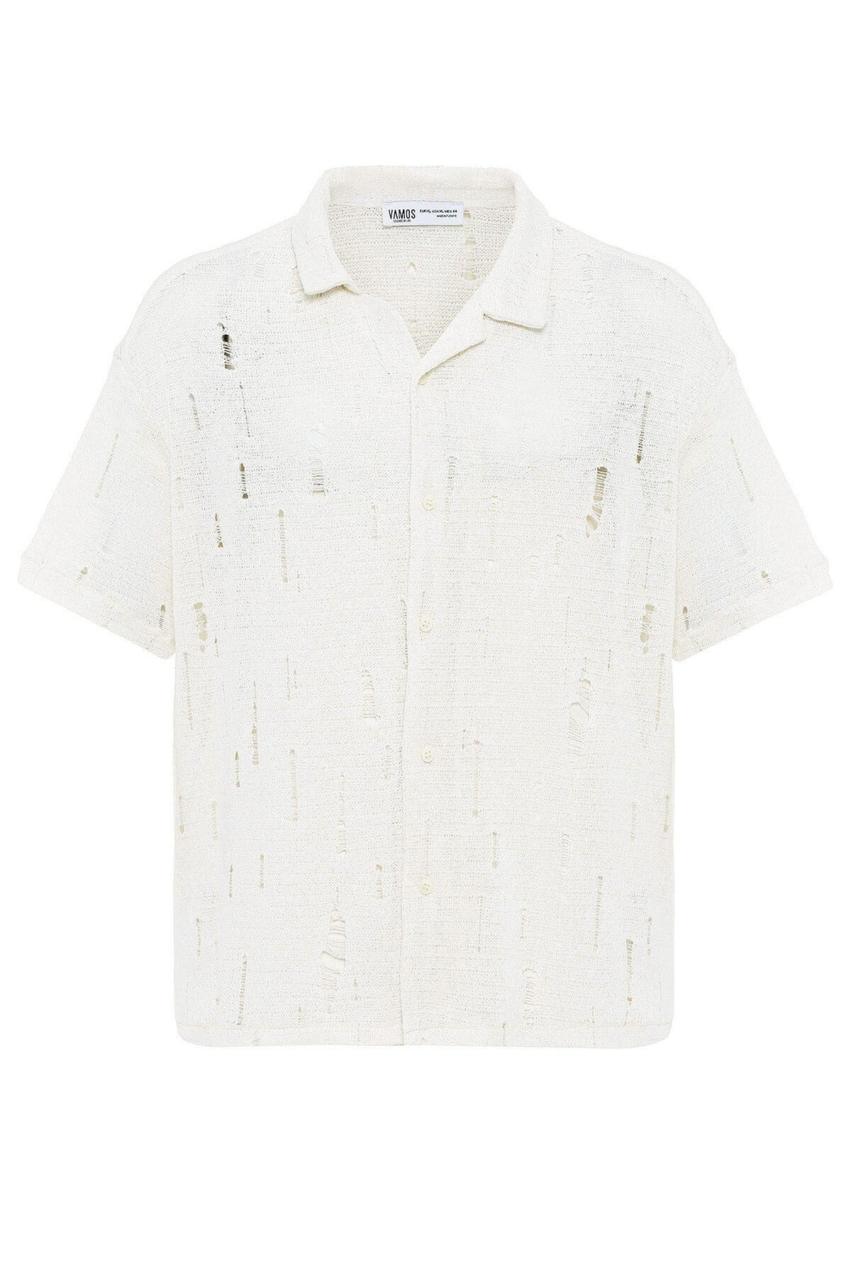 Oversized Knitted Shirt with Holes