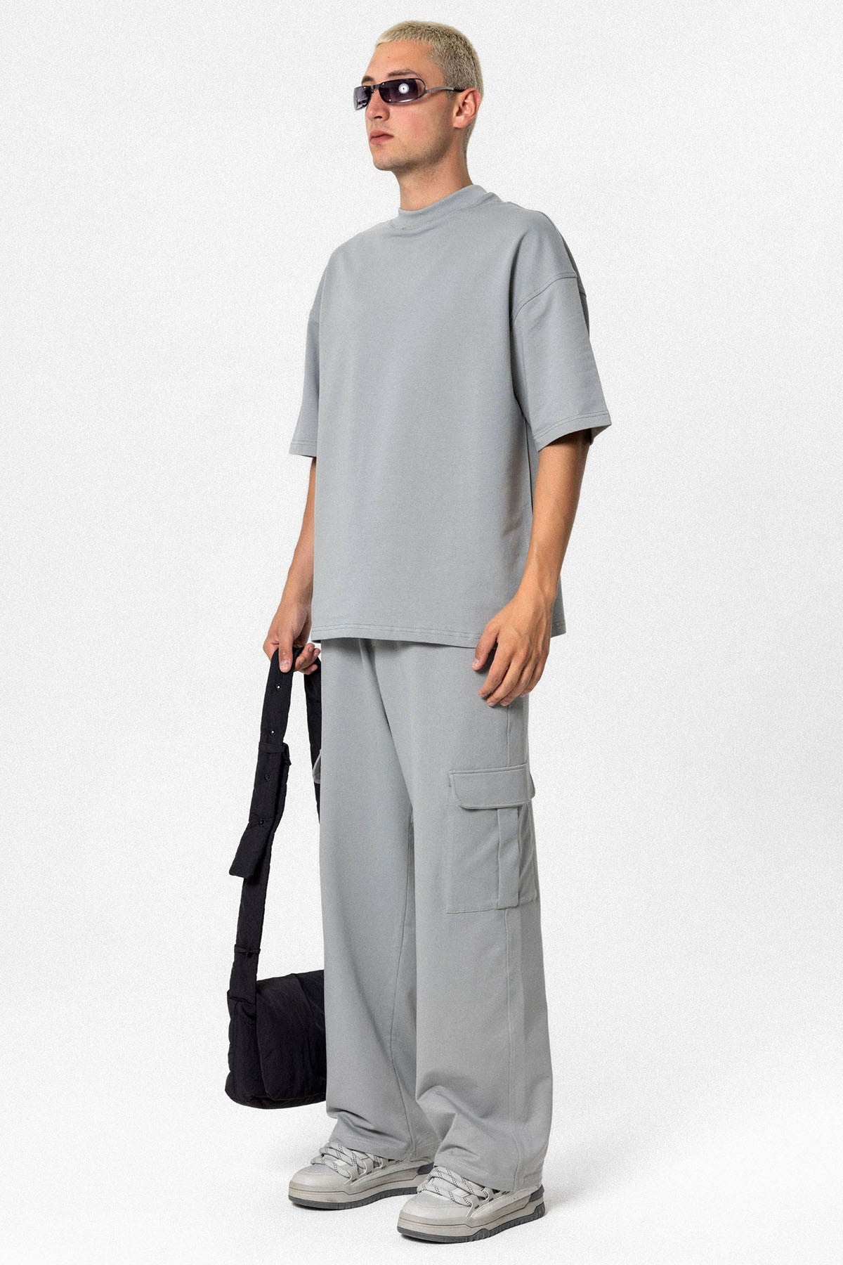 Oversized Sweatsuit Set with Pockets