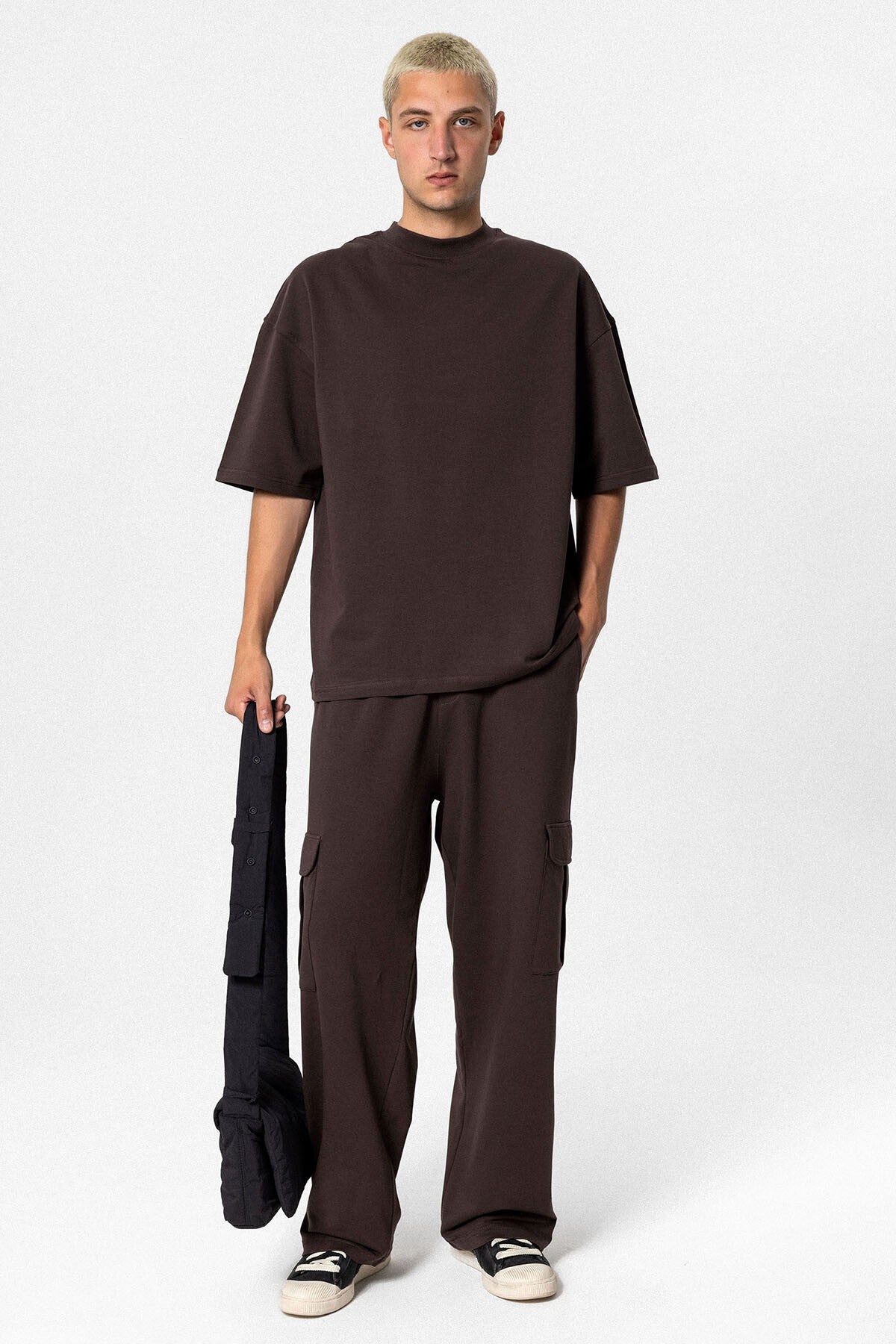 Oversized Sweatsuit Set with Pockets
