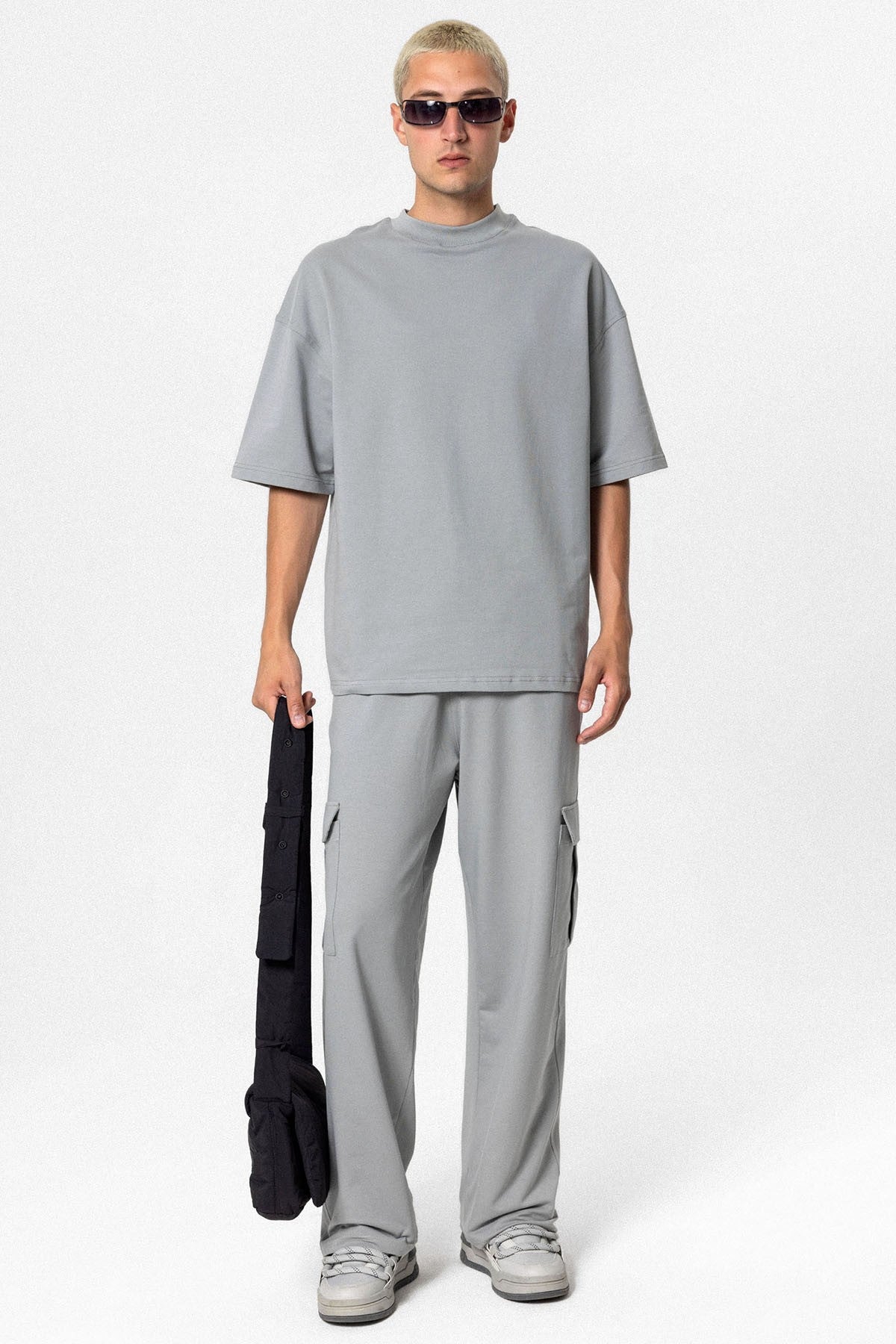 Oversized Sweatsuit Set with Pockets