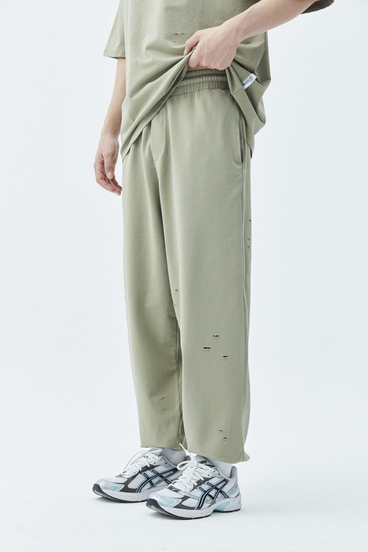 Oversized Sweatsuit Set with Cutout Details