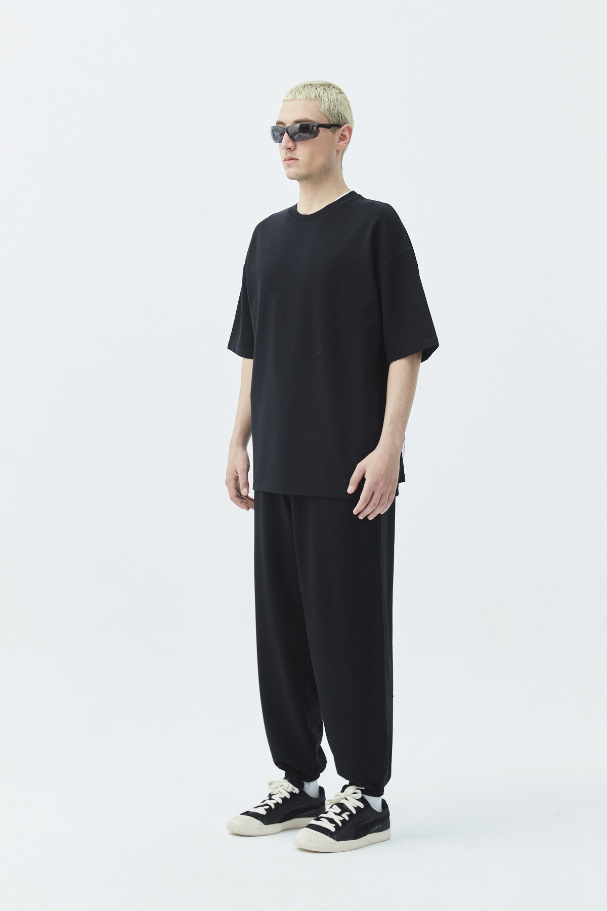 Oversized Sweatsuit Set with Cutout Details