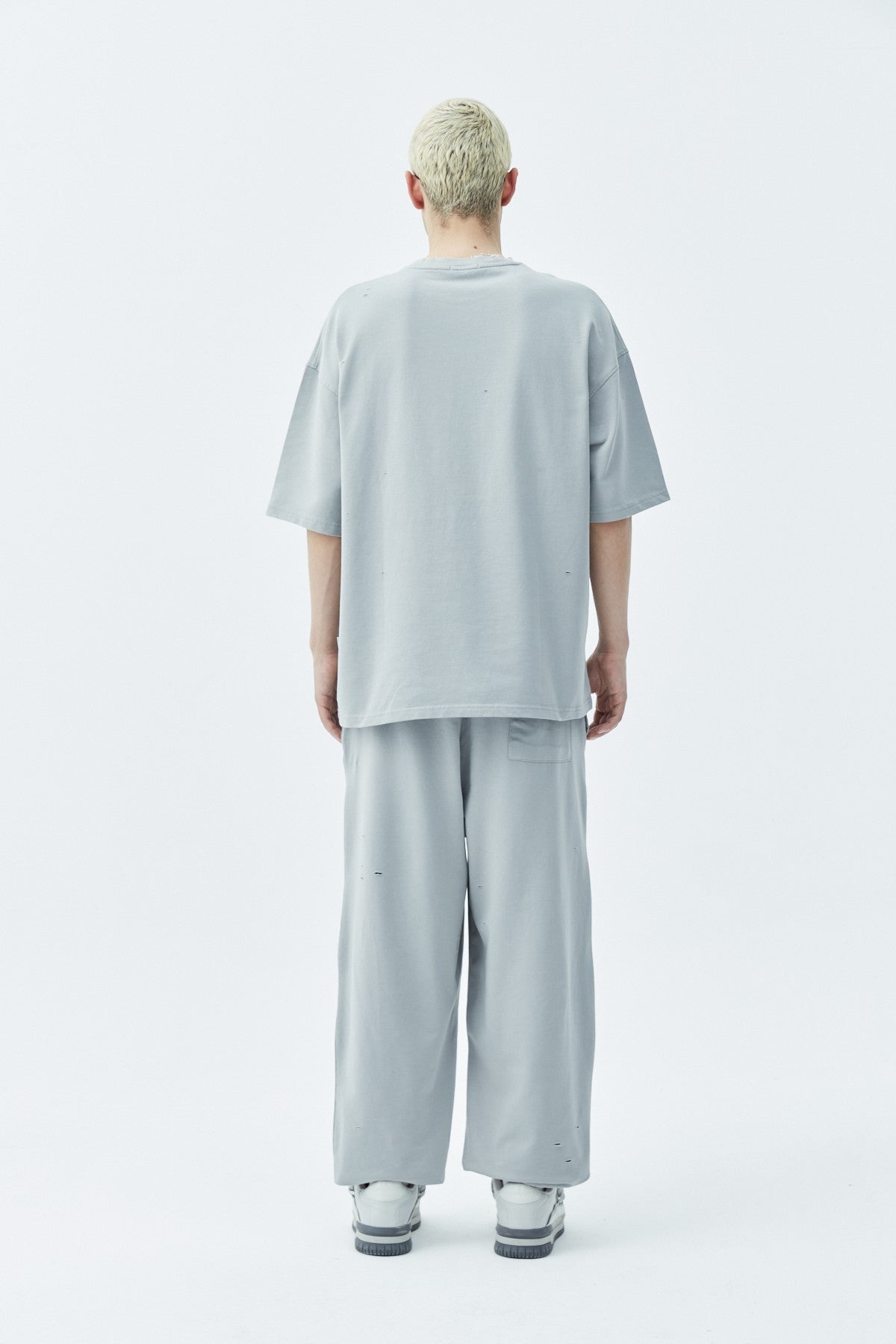 Oversized Sweatsuit Set with Cutout Details