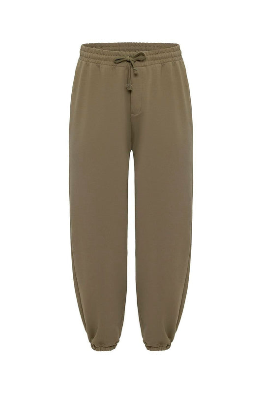 Basic Oversized Sweatpants with Elastic Cuffs