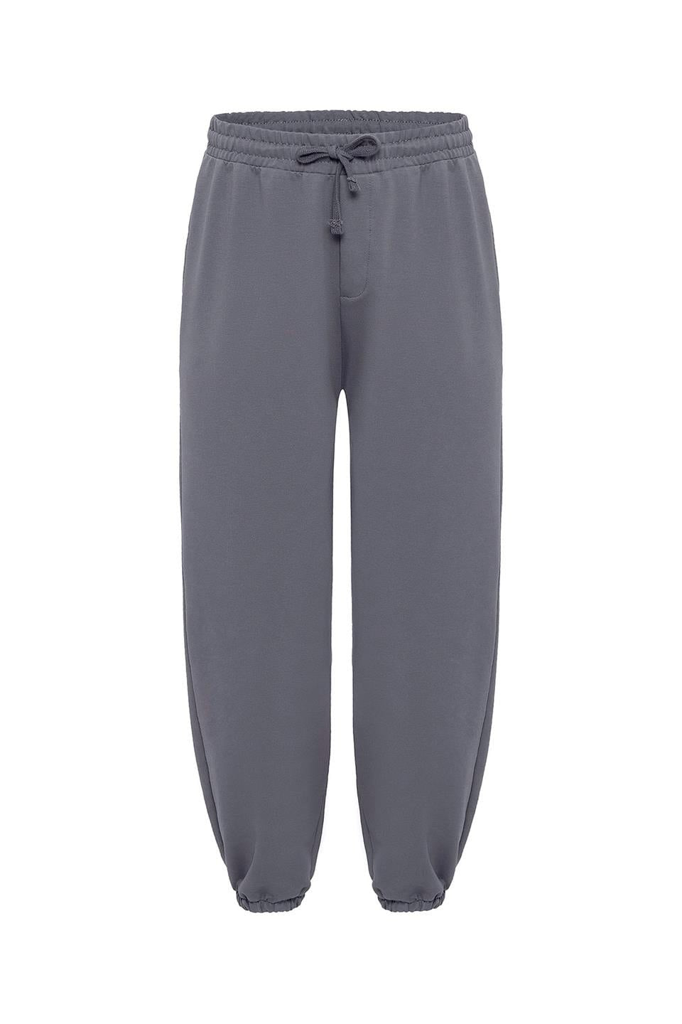 Basic Oversized Sweatpants with Elastic Cuffs