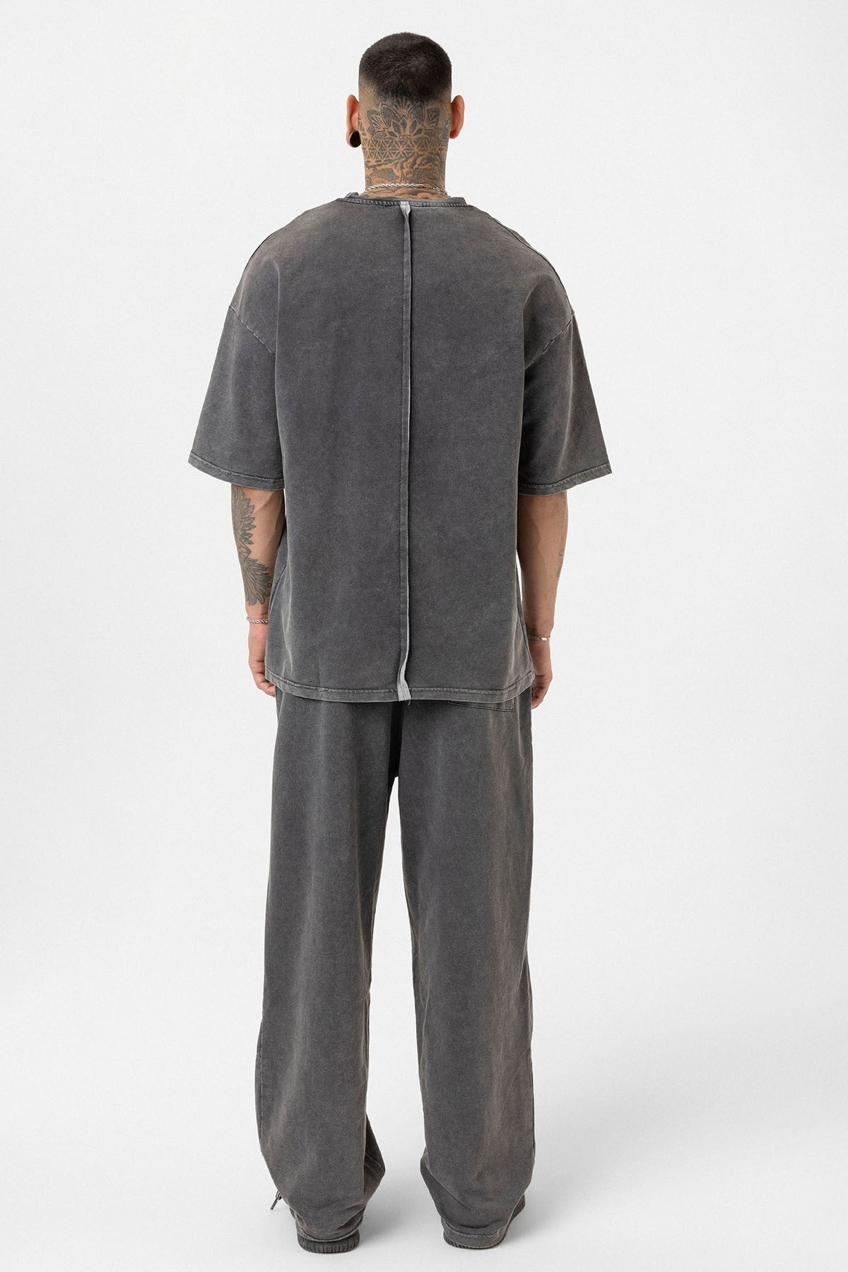 Oversized Printed Sweatsuit Set (Machine Washable)