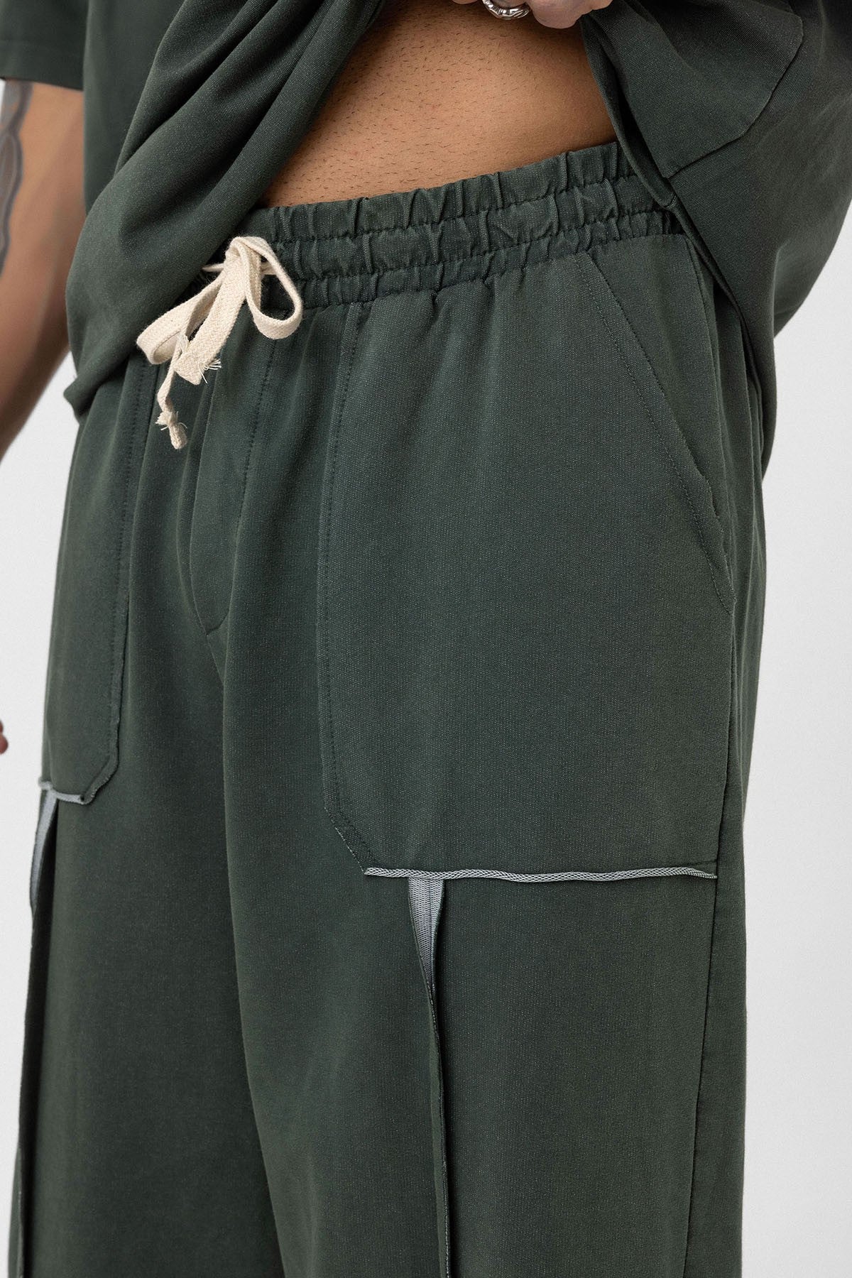 Oversized Printed Sweatsuit Set (Machine Washable)