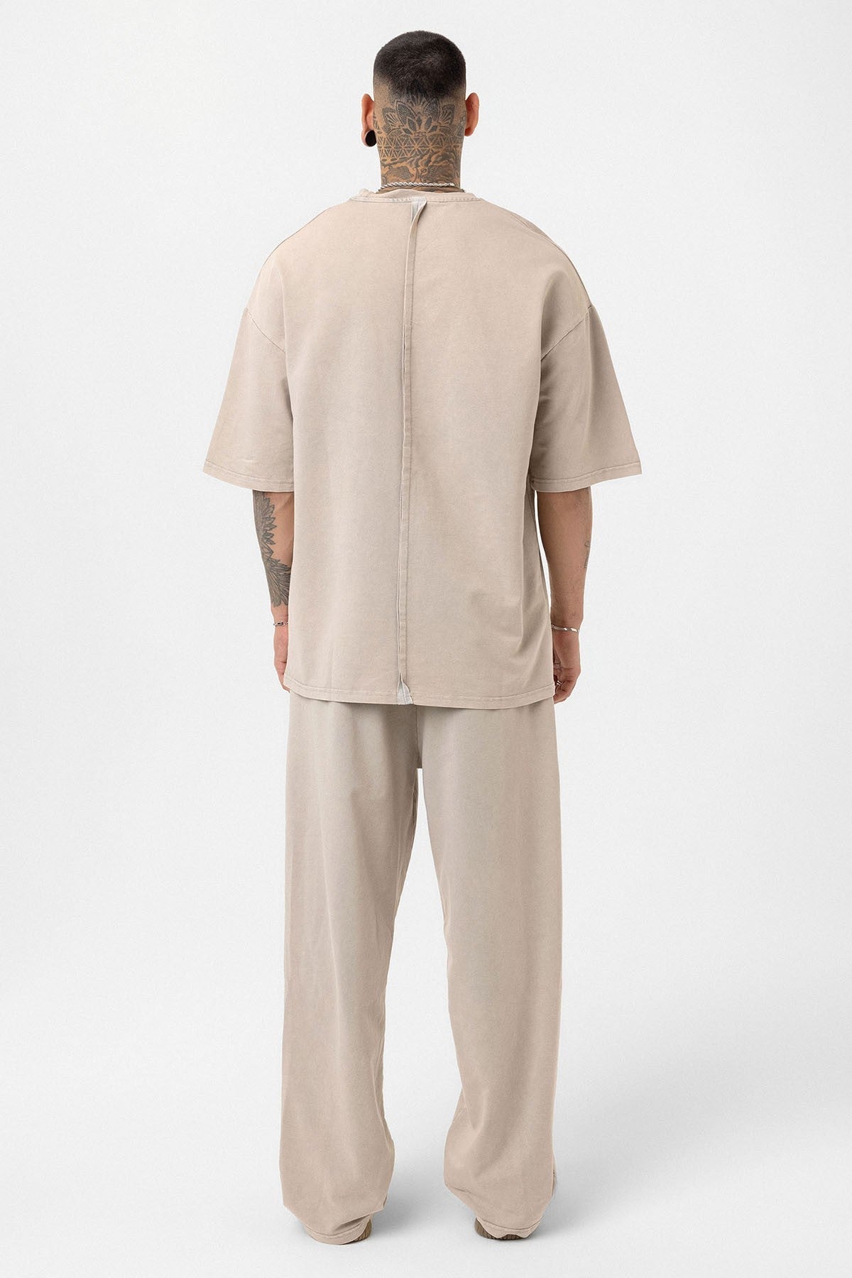Oversized Printed Sweatsuit Set (Machine Washable)