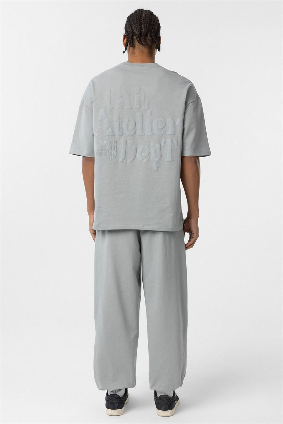 Oversized Printed Sweatsuit Set
