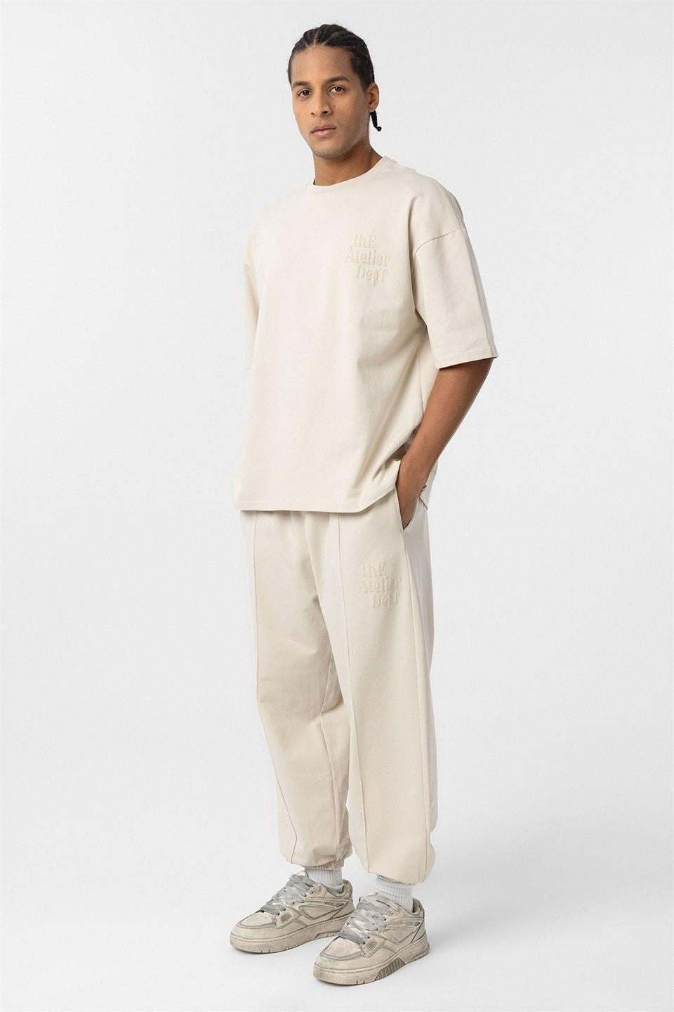 Oversized Printed Sweatsuit Set
