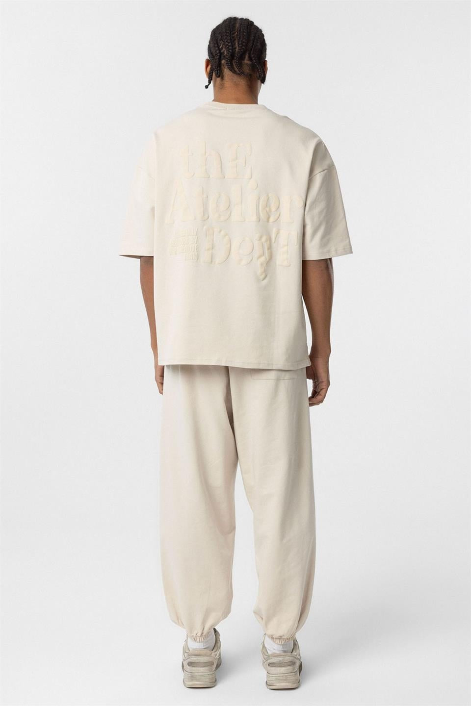 Oversized Printed Sweatsuit Set