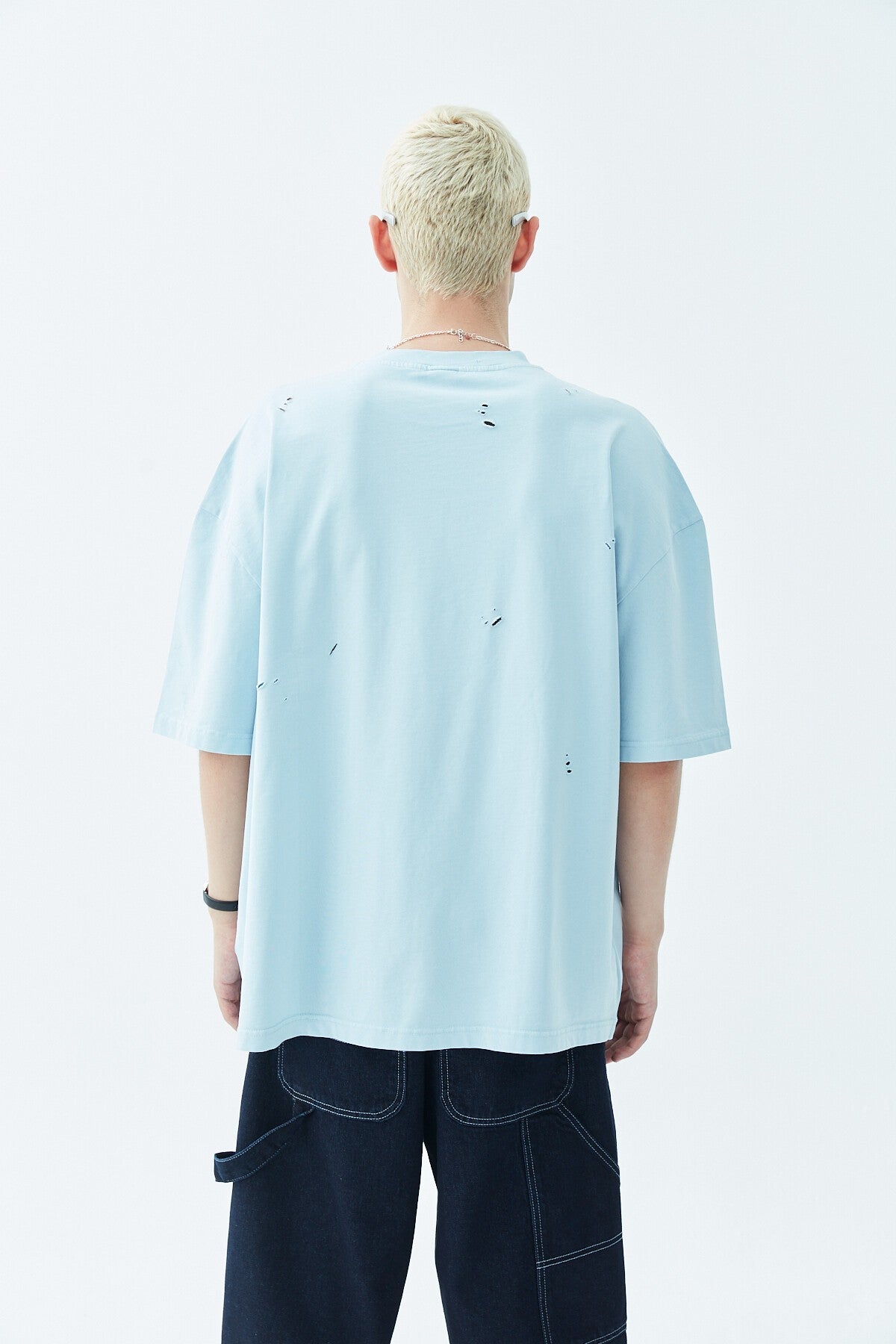 Oversized T-Shirt with Ripped Details