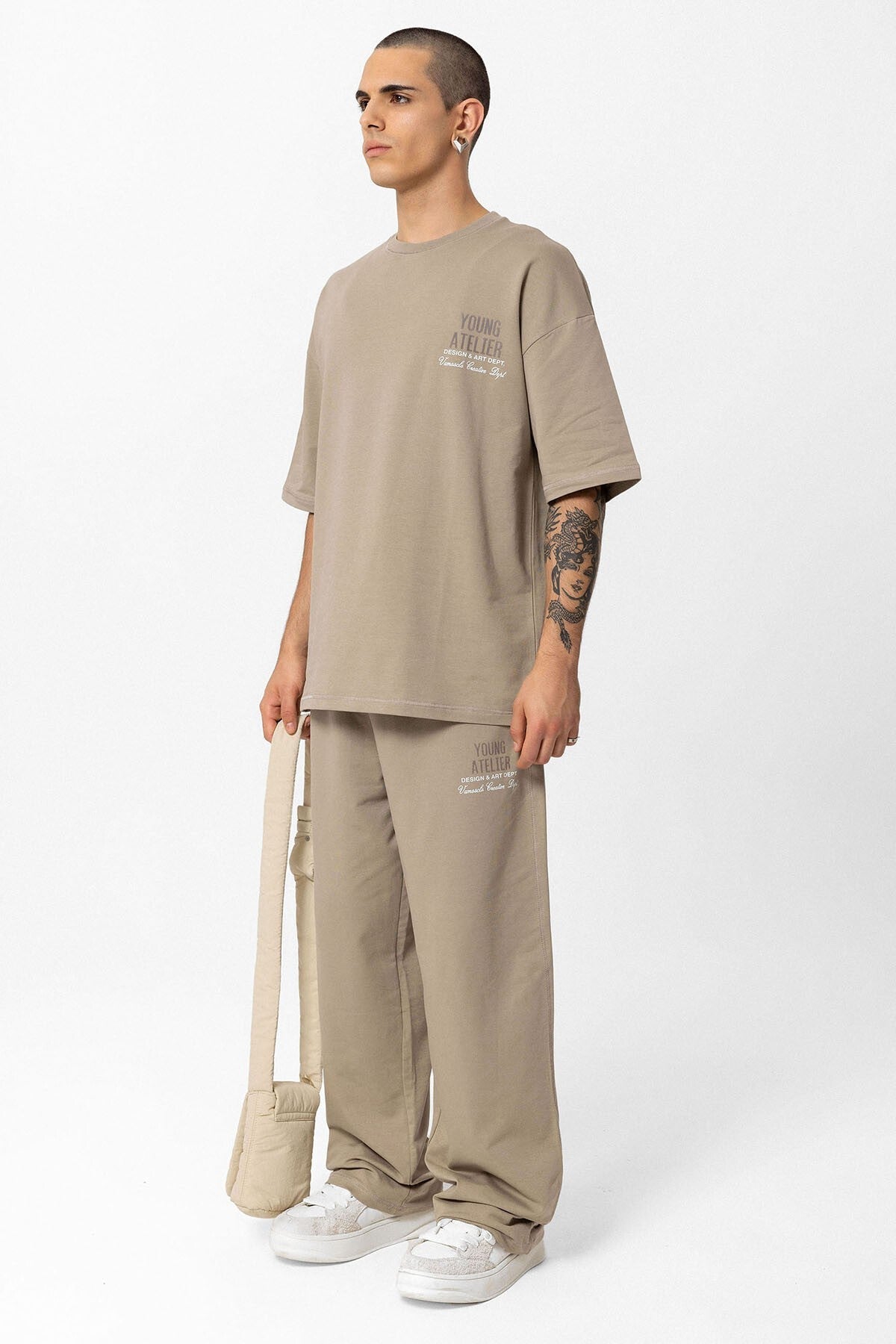 Young Atelier Printed Oversized Sweatsuit Set
