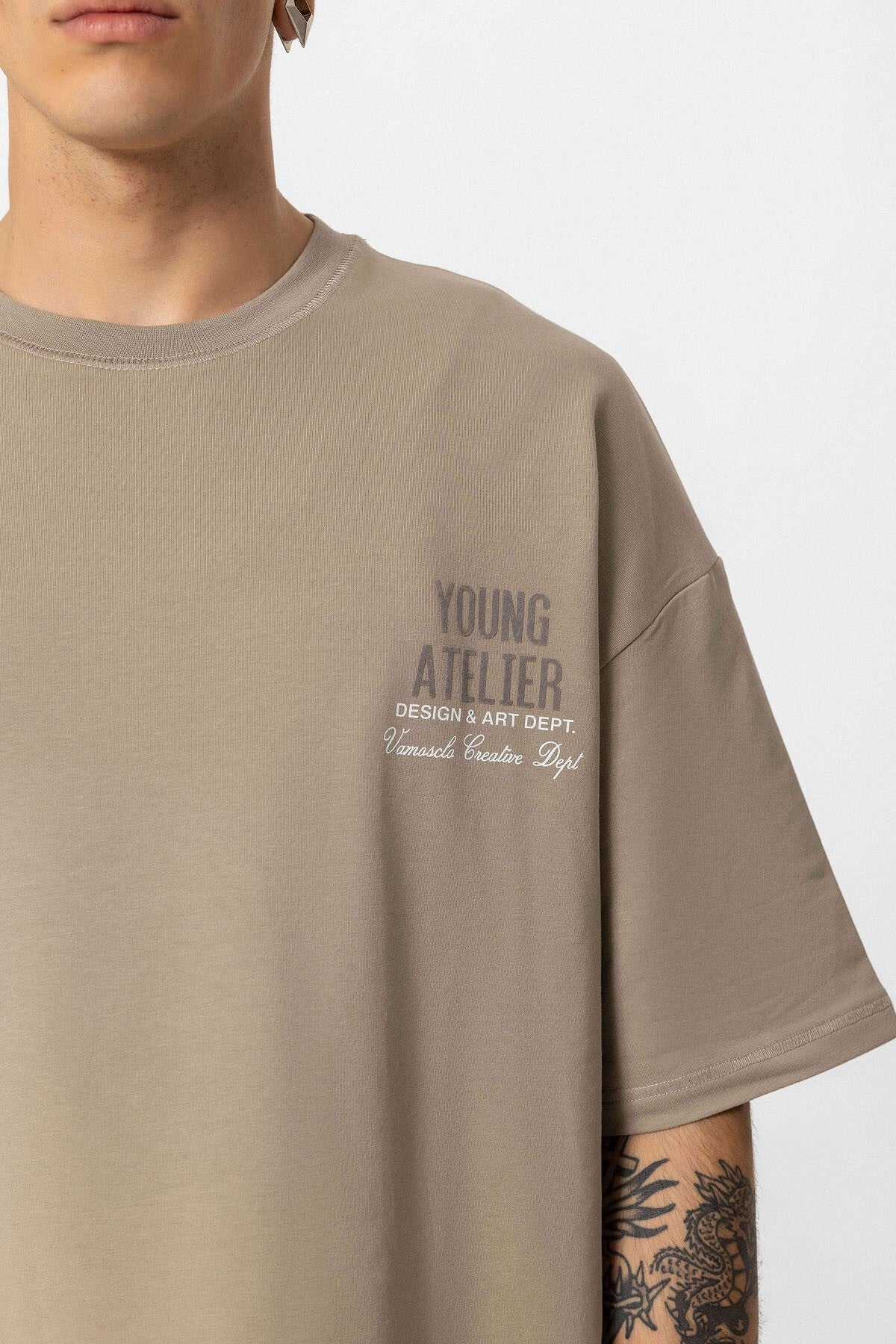 Young Atelier Printed Oversized Sweatsuit Set