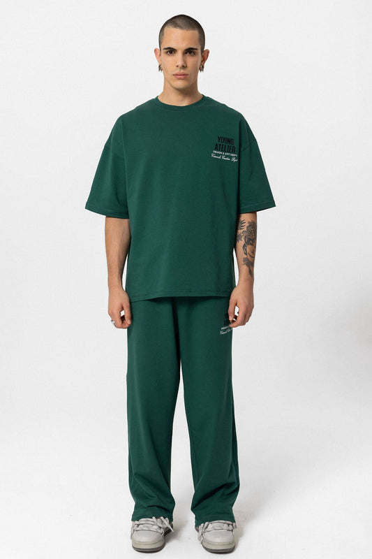 Young Atelier Printed Oversized Sweatsuit Set