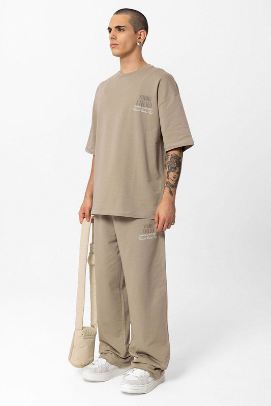 Young Atelier Printed Oversized Sweatsuit Set