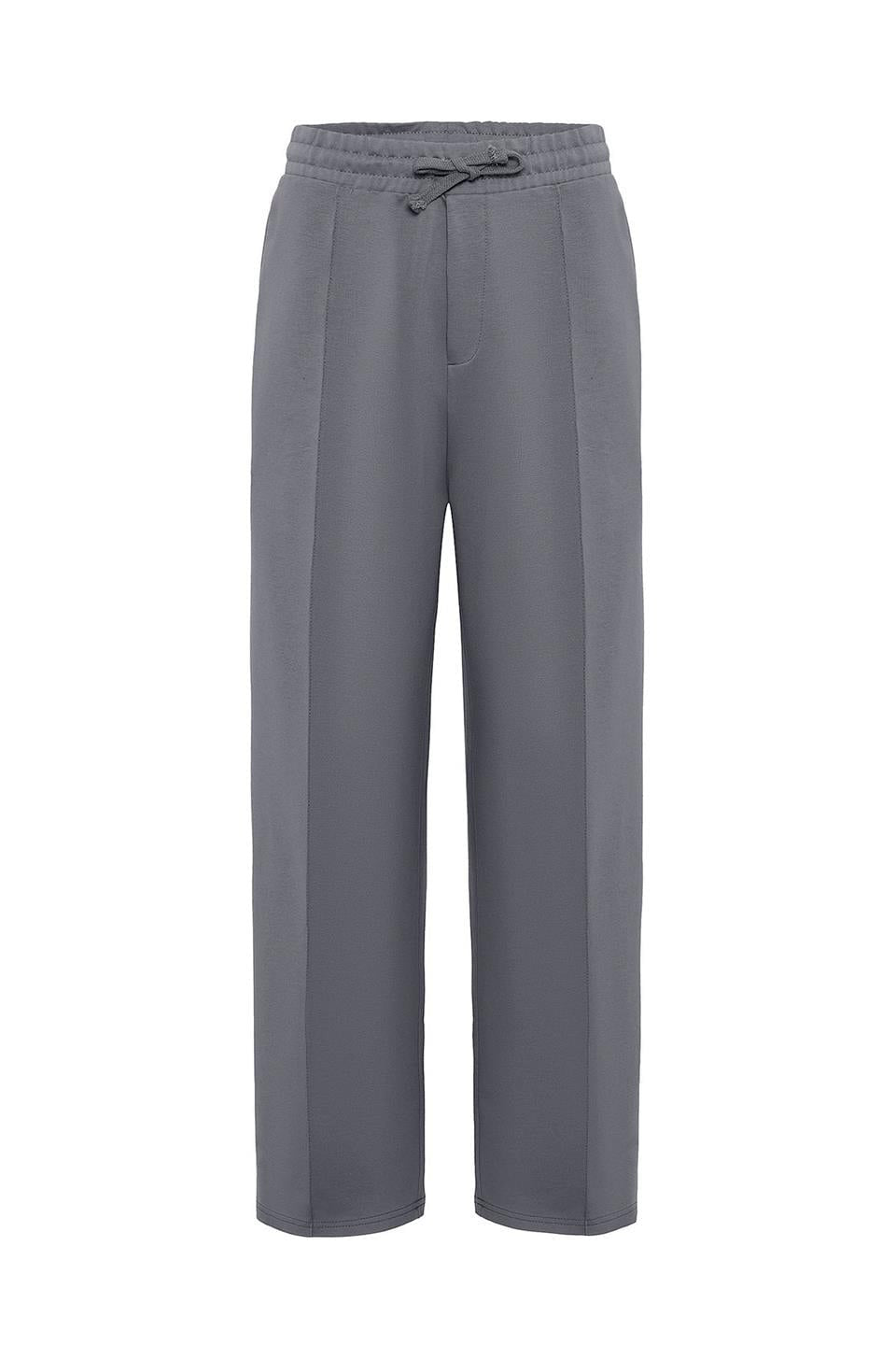 Oversized Sweatpants with Stitching Details