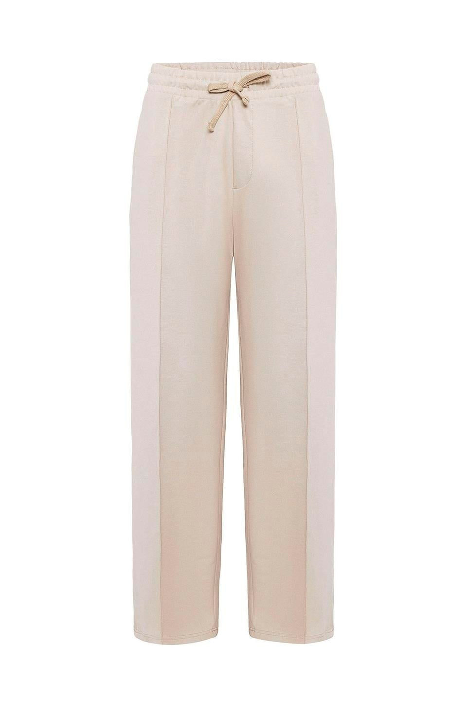 Oversized Sweatpants with Stitching Details