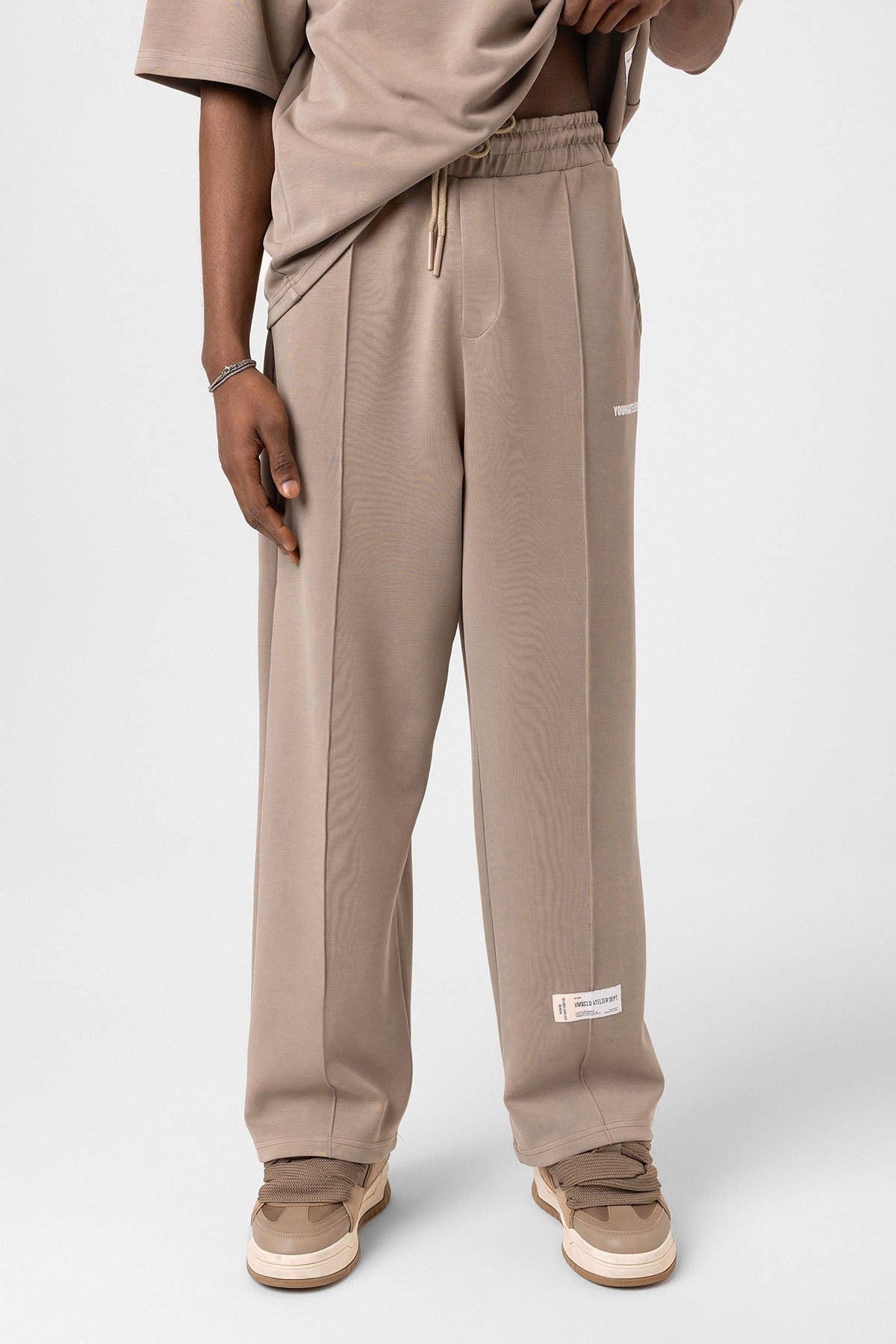 Label: Detailed Oversized Modal Fabric Sweatsuit Set