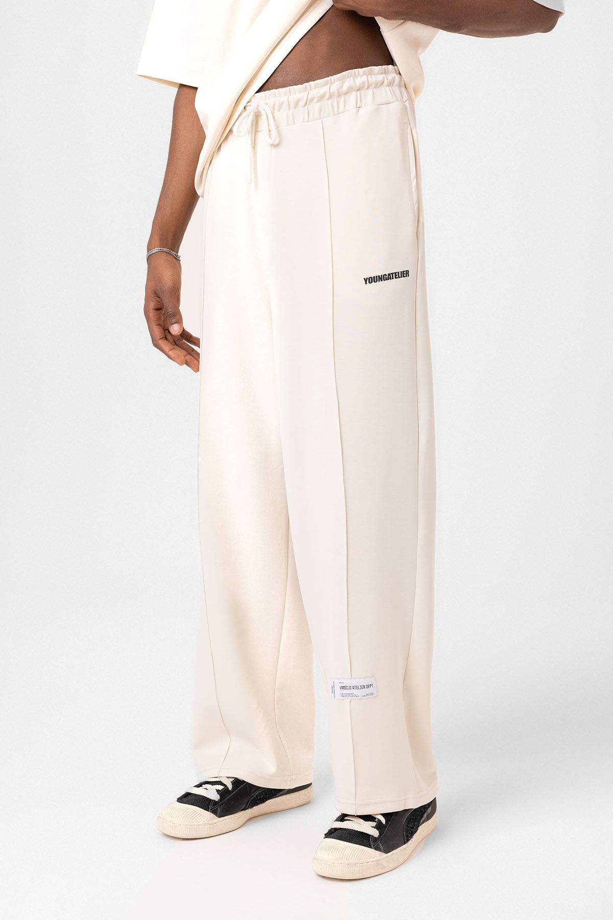 Label: Detailed Oversized Modal Fabric Sweatsuit Set
