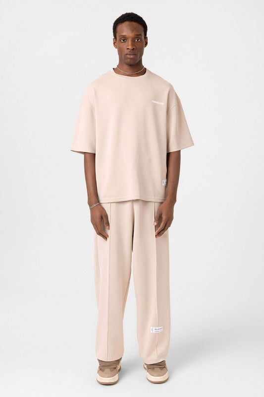 Label: Detailed Oversized Modal Fabric Sweatsuit Set