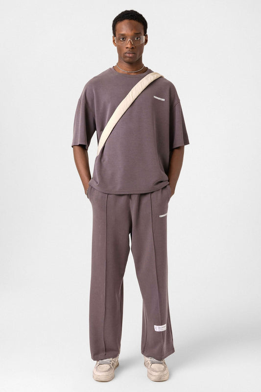 Label: Detailed Oversized Modal Fabric Sweatsuit Set