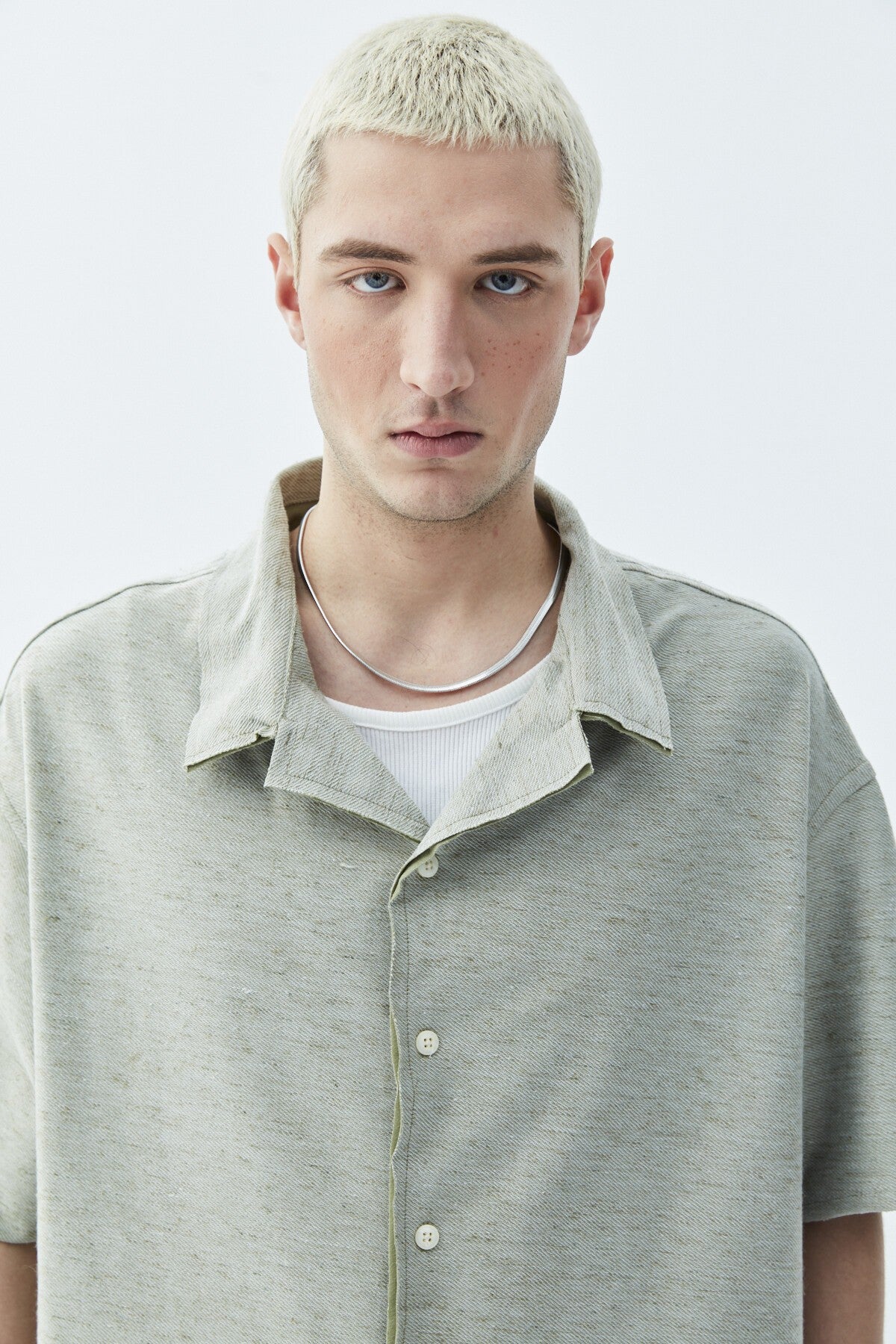 Oversized Knitted Linen Shirt