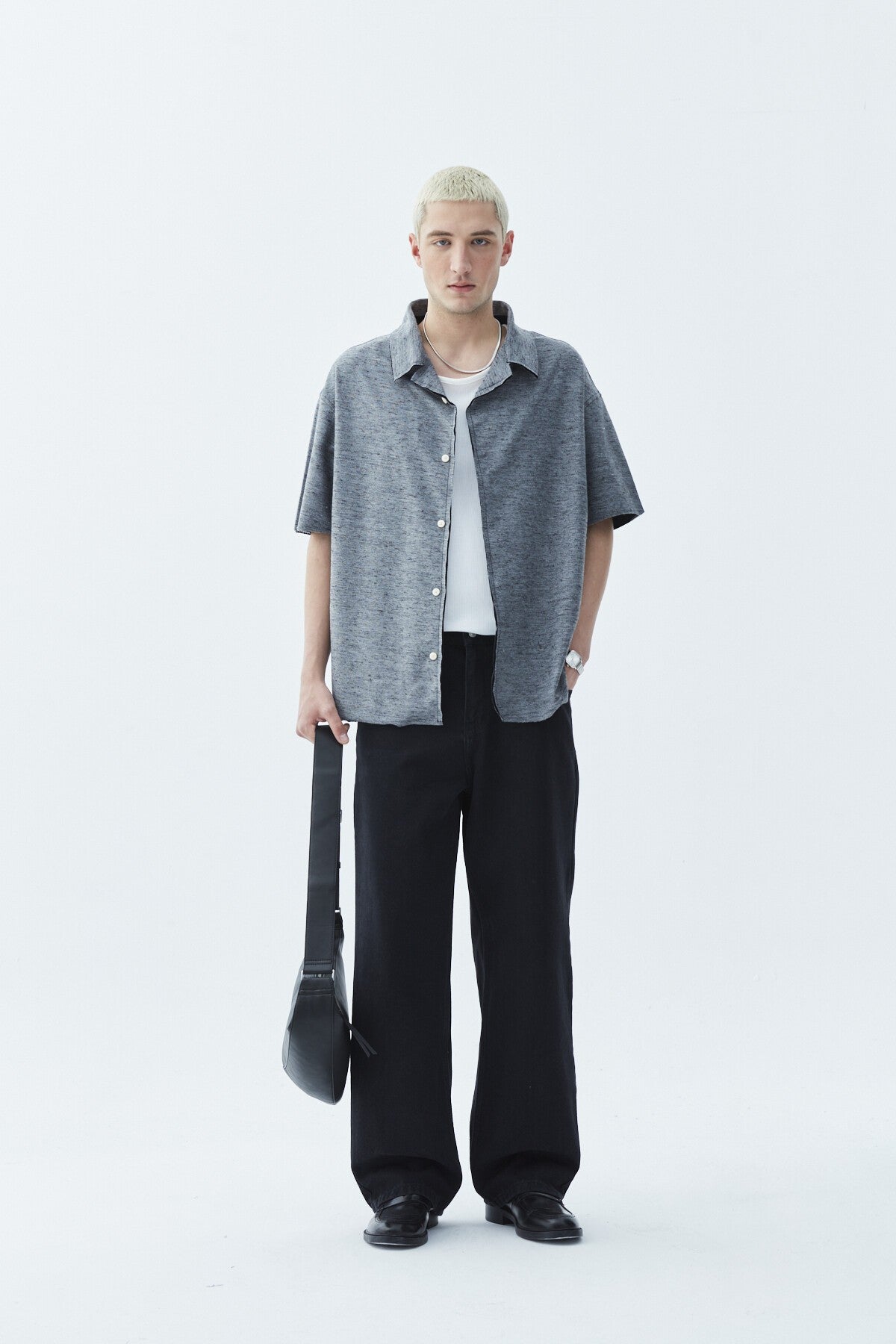 Oversized Knitted Linen Shirt