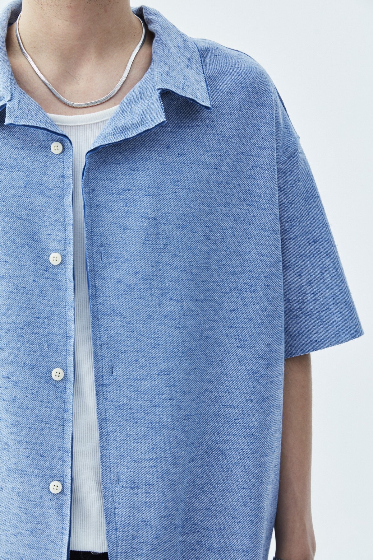 Oversized Knitted Linen Shirt