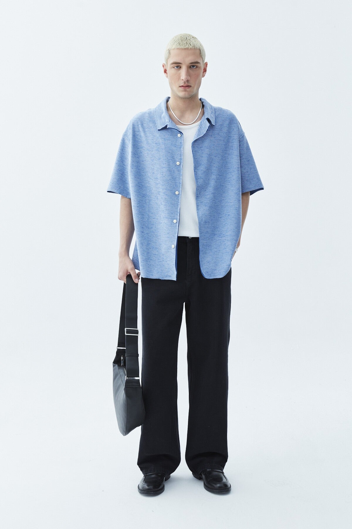 Oversized Knitted Linen Shirt