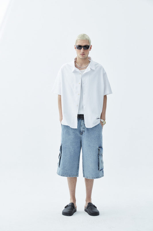 Oversized Knitted Linen Shirt