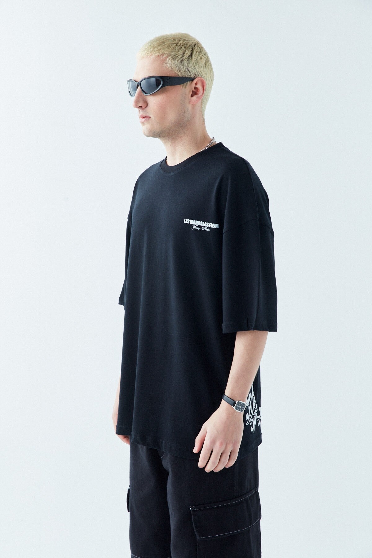 Les Mandalas Back-Printed Oversized T-Shirt