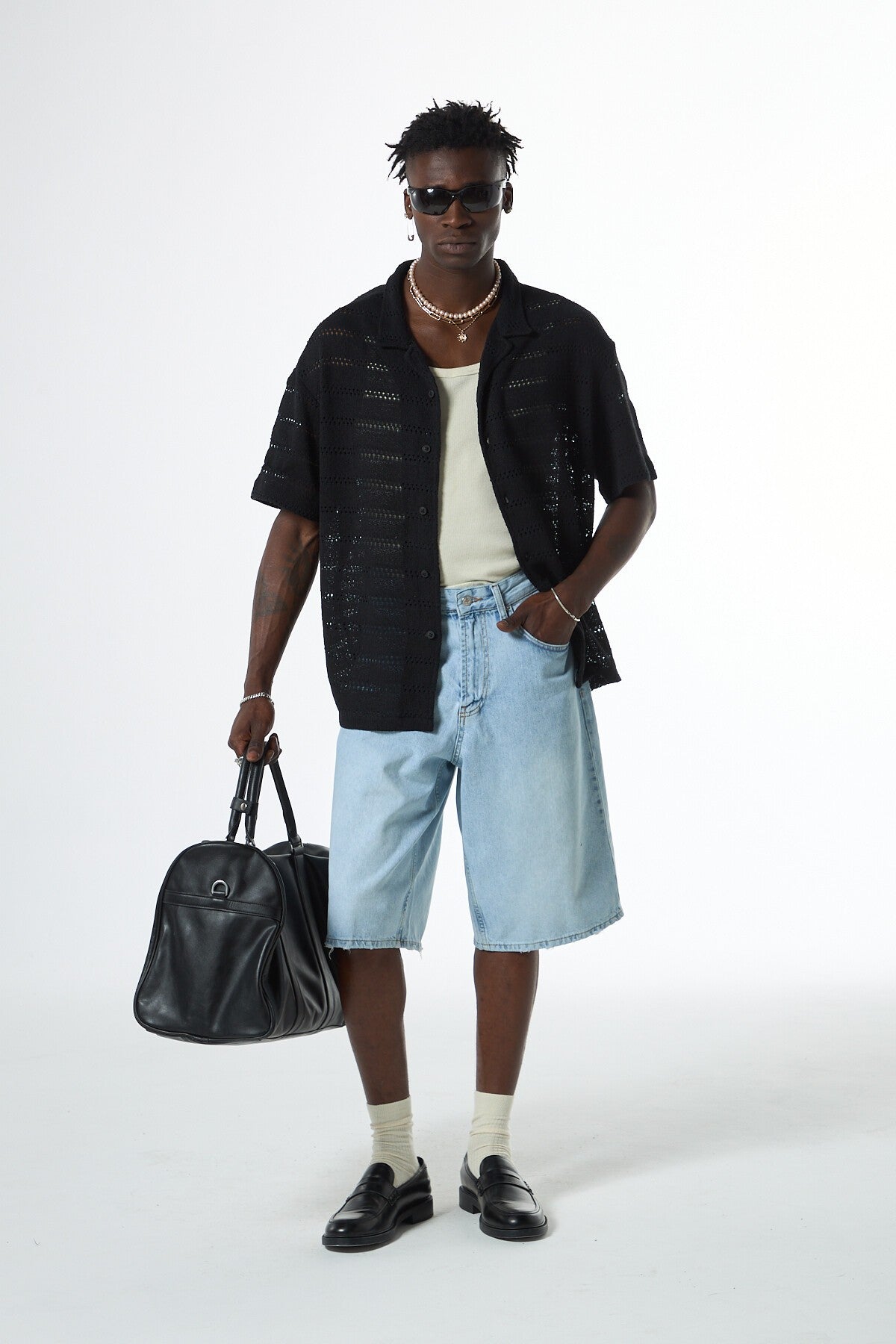 Oversized Knit T-Shirt