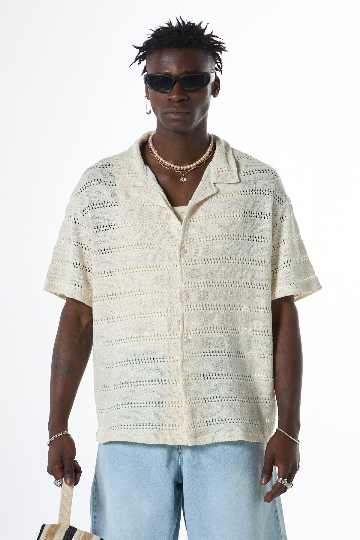 Oversized Knit T-Shirt