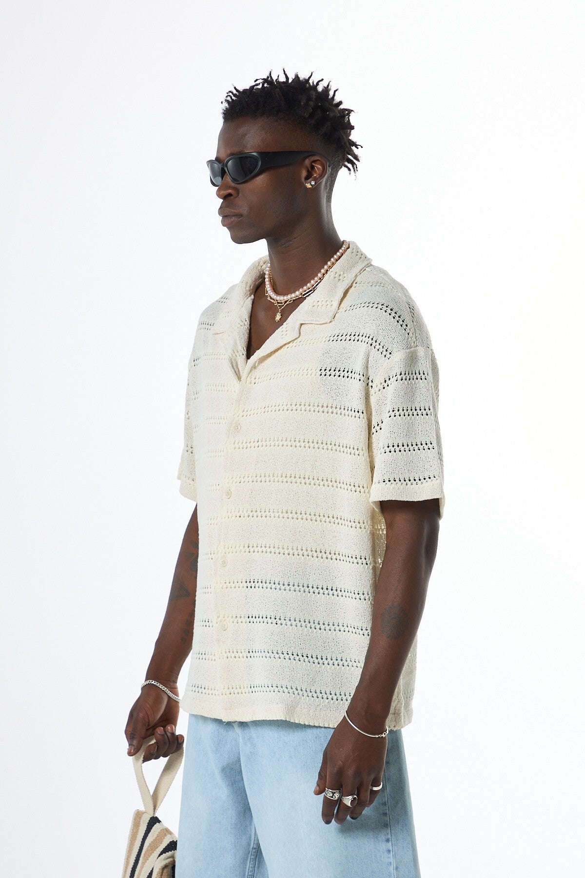 Oversized Knit T-Shirt