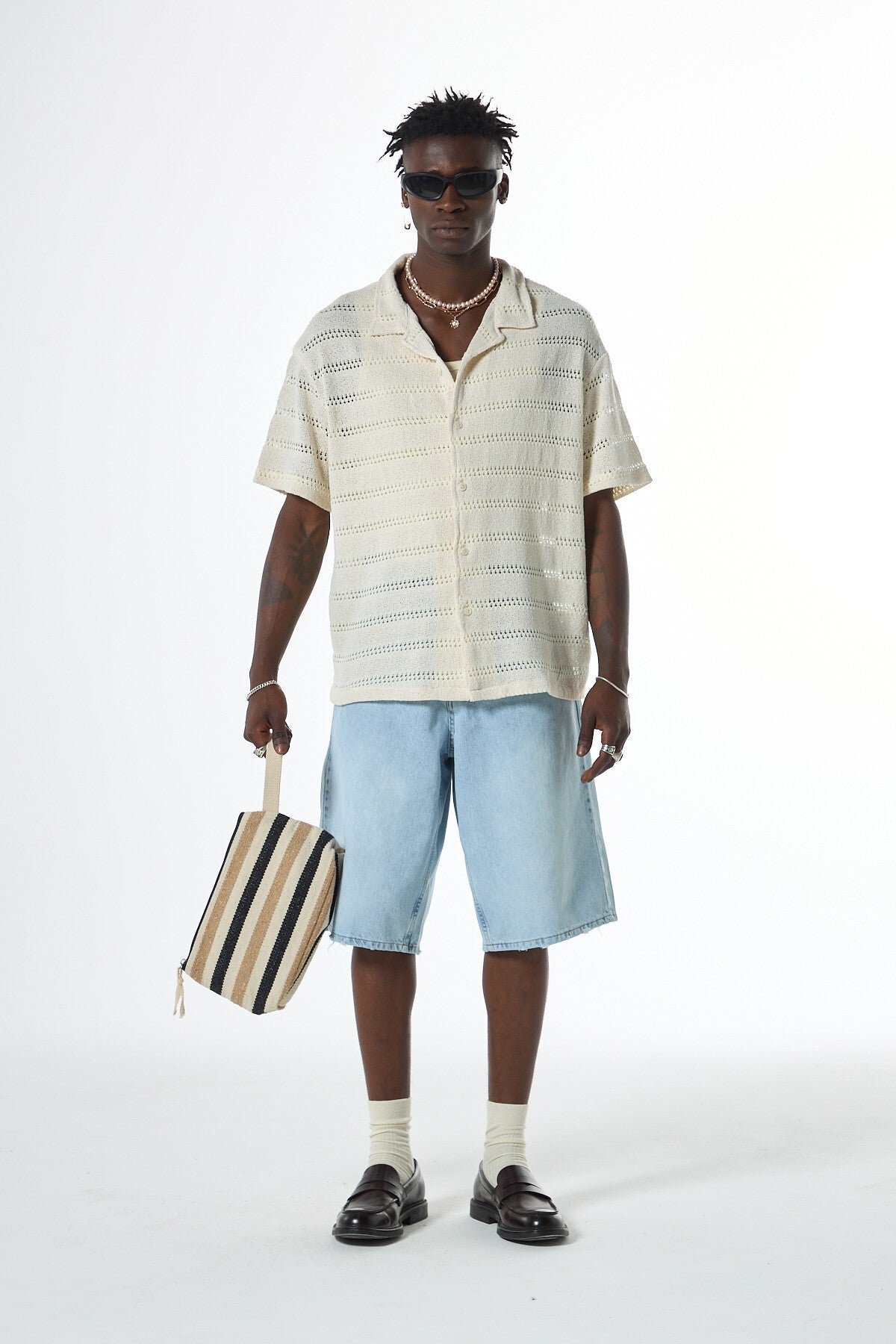 Oversized Knit T-Shirt